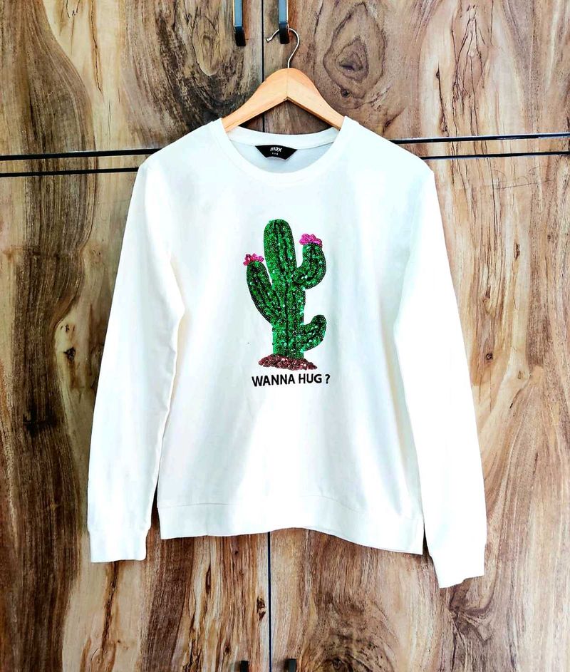 Embroidery Work SweatShirt Size-38