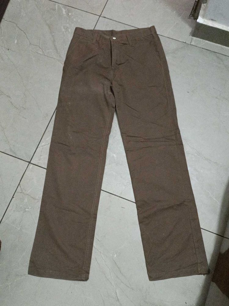 Brown Straight Leg Pants
