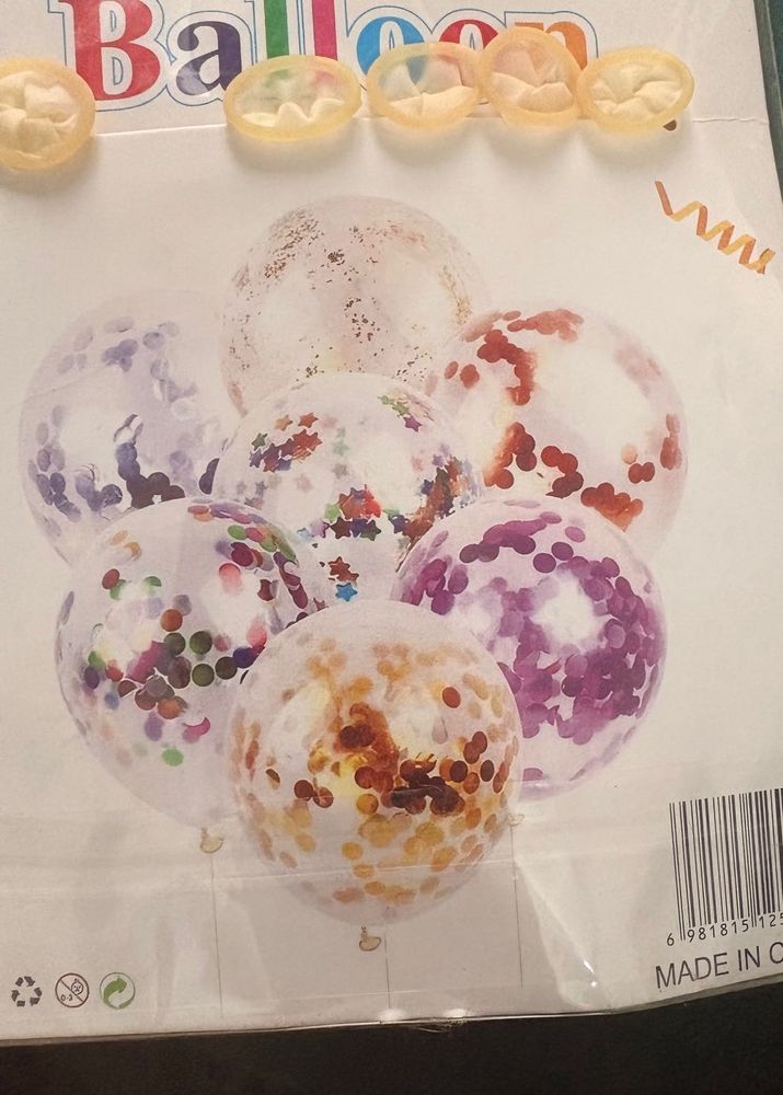 Confetti Balloons - Birthday Party Decoration