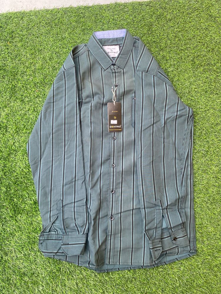 DENTRO Striped Long Sleeve Shirt