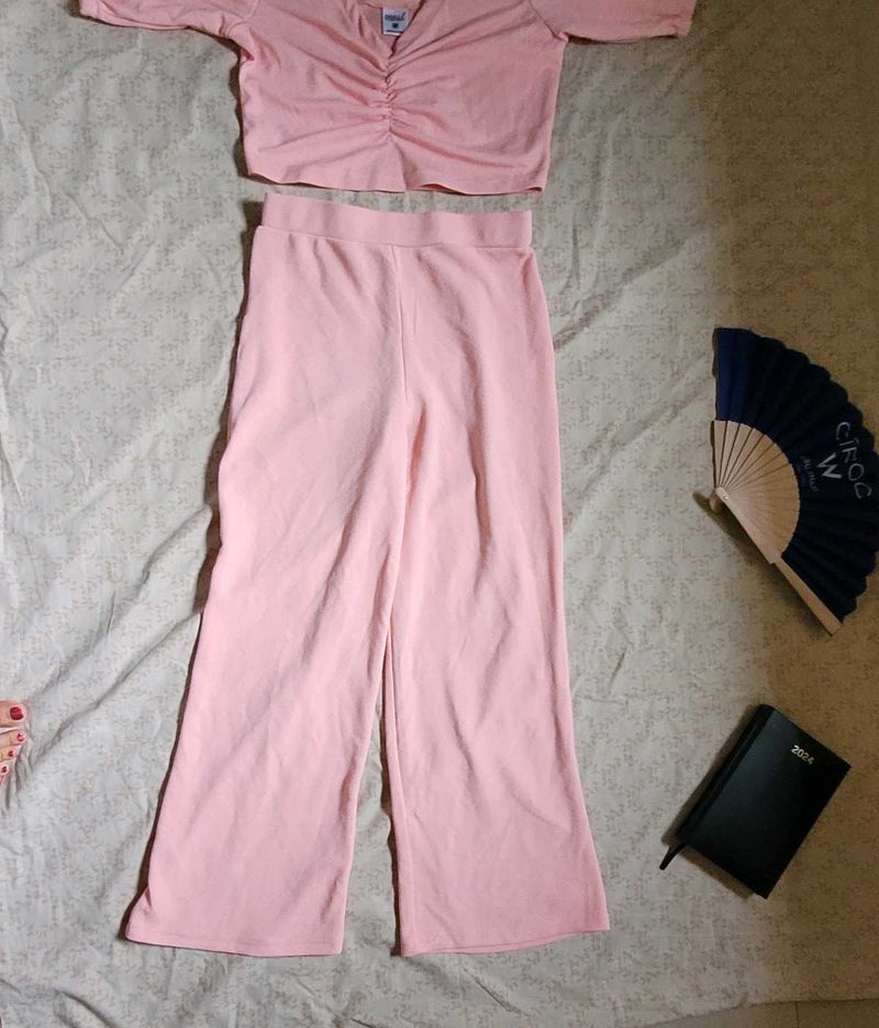 Trendy Co-ord Set | Size M | Light Pink