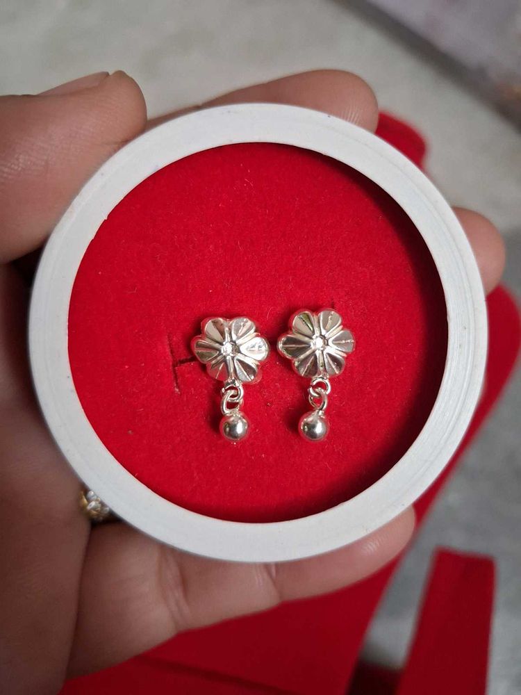 Floral Silver Earrings 92.5