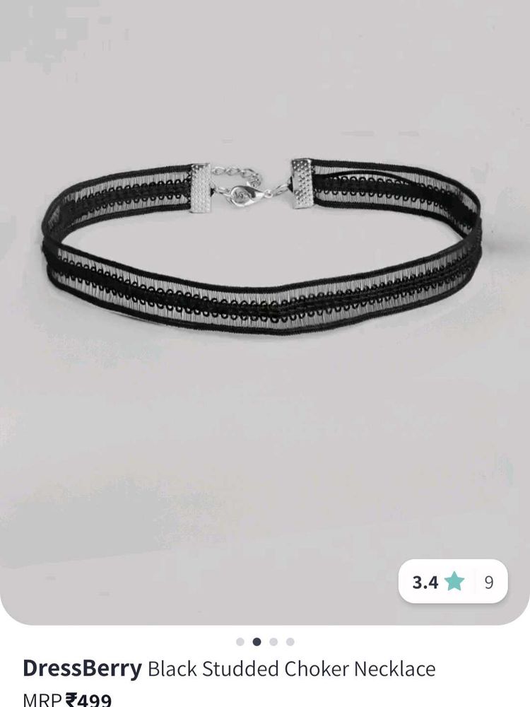 DressBerry Black Studded Choker