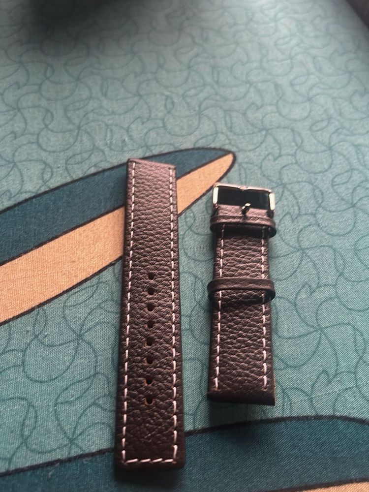 Dark brown Genuine Leather Watch Strap