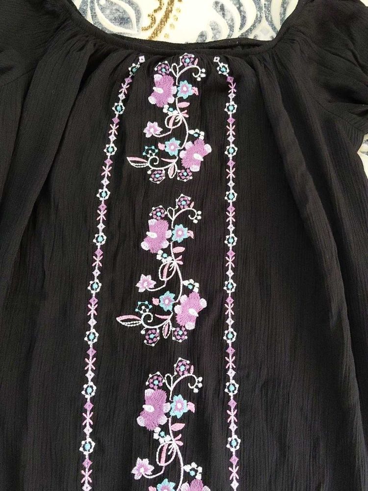 Floral Embroidered Dress