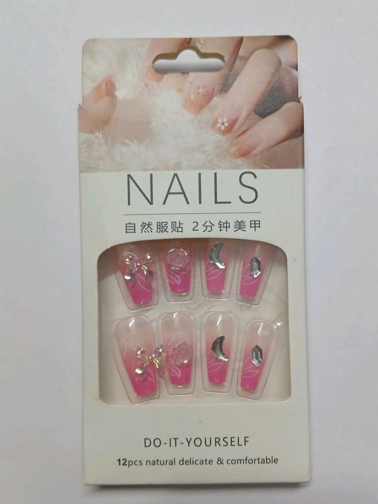 Pink DIY Press-On Nails