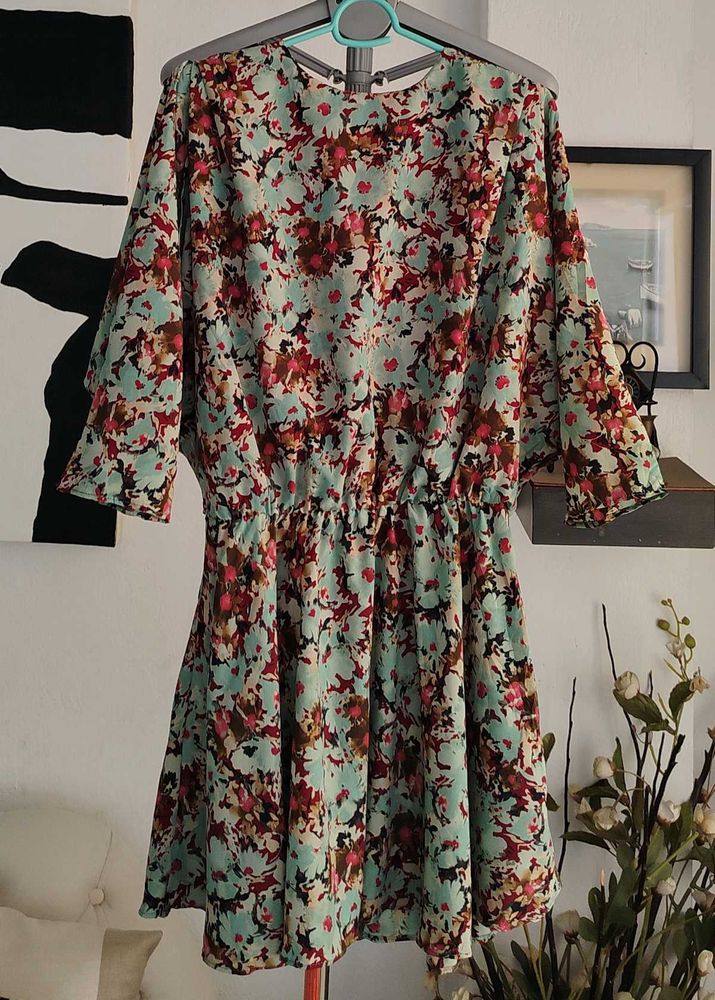 Zara Floral Retro Dress