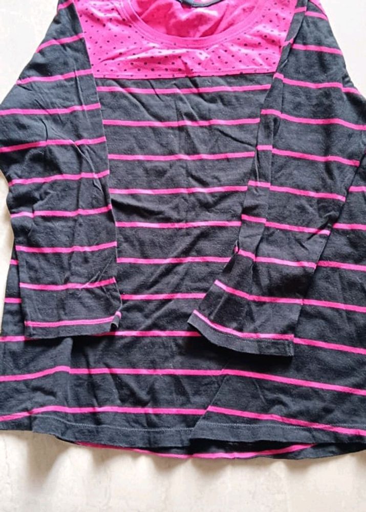 Pink And Black Tishirt