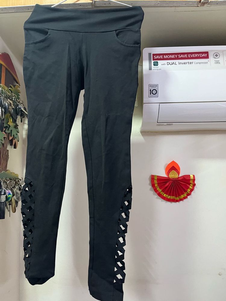 Slim Fit Stylish Jeans  Beautiful Design On Bottom