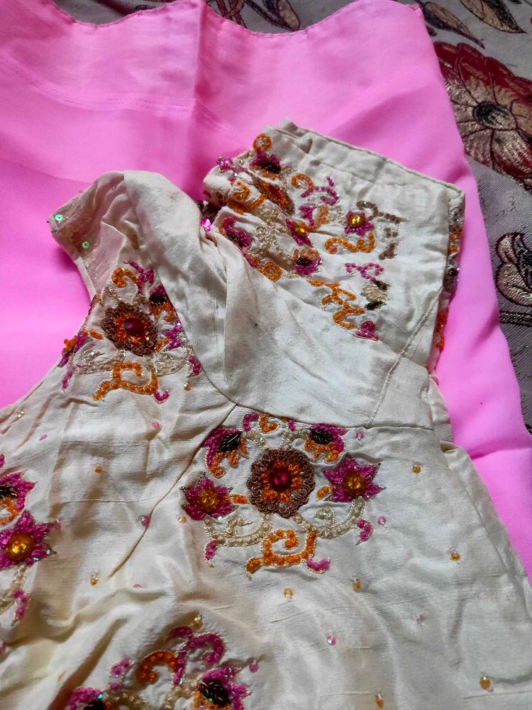 saree with silk blouse