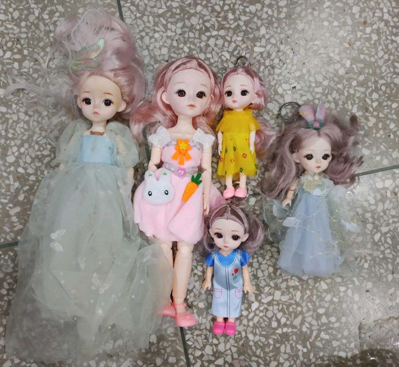 Cute Dolls With 3d Eyes And Movable Joints