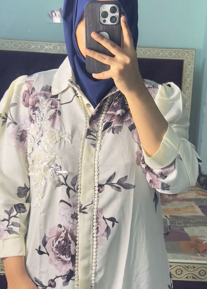 Floral Embellished Shirt