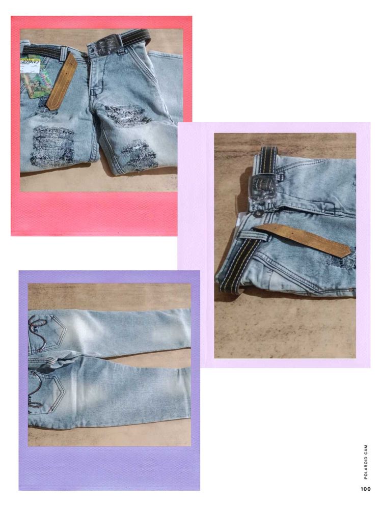 Distressed Light Wash Jeans