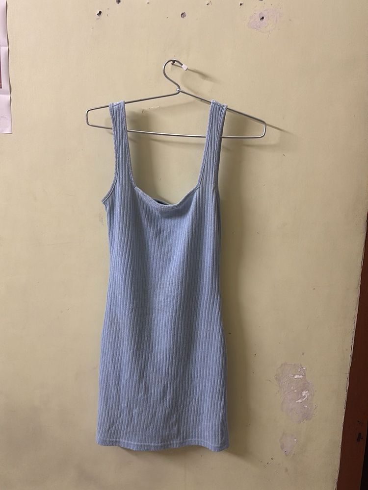 Blue Bodycon Mini Dress