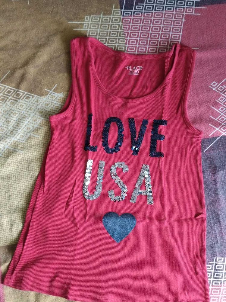 Cute &#39;Love USA&#39; Girl&#39;s Top