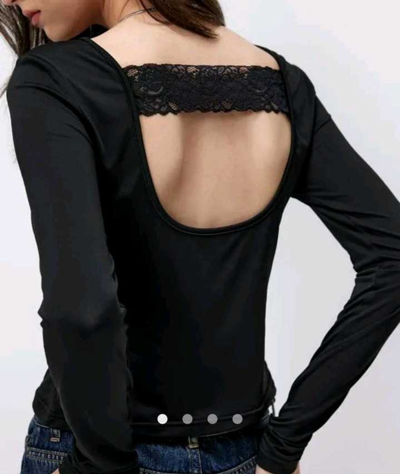 Elegant Black Long Sleeve Top