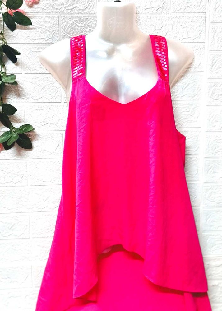 Size M/L 🎁Buy 2 Get 1 Free 🎁Hot Pink Layered Top