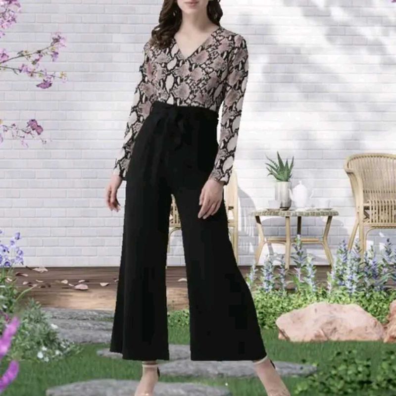 Stylish Animal Print Jumpsuit
