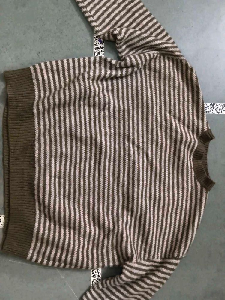 Striped Knit Sweater
