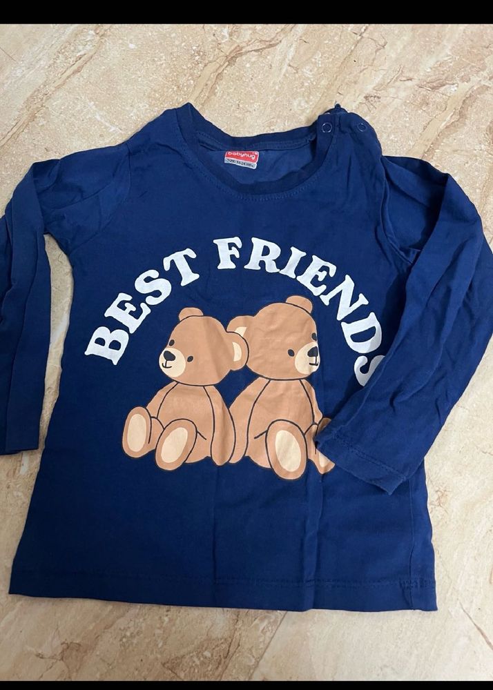 Babyhug Teddy Bear Graphic Tee