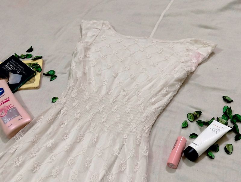 Cottage Core White Dress