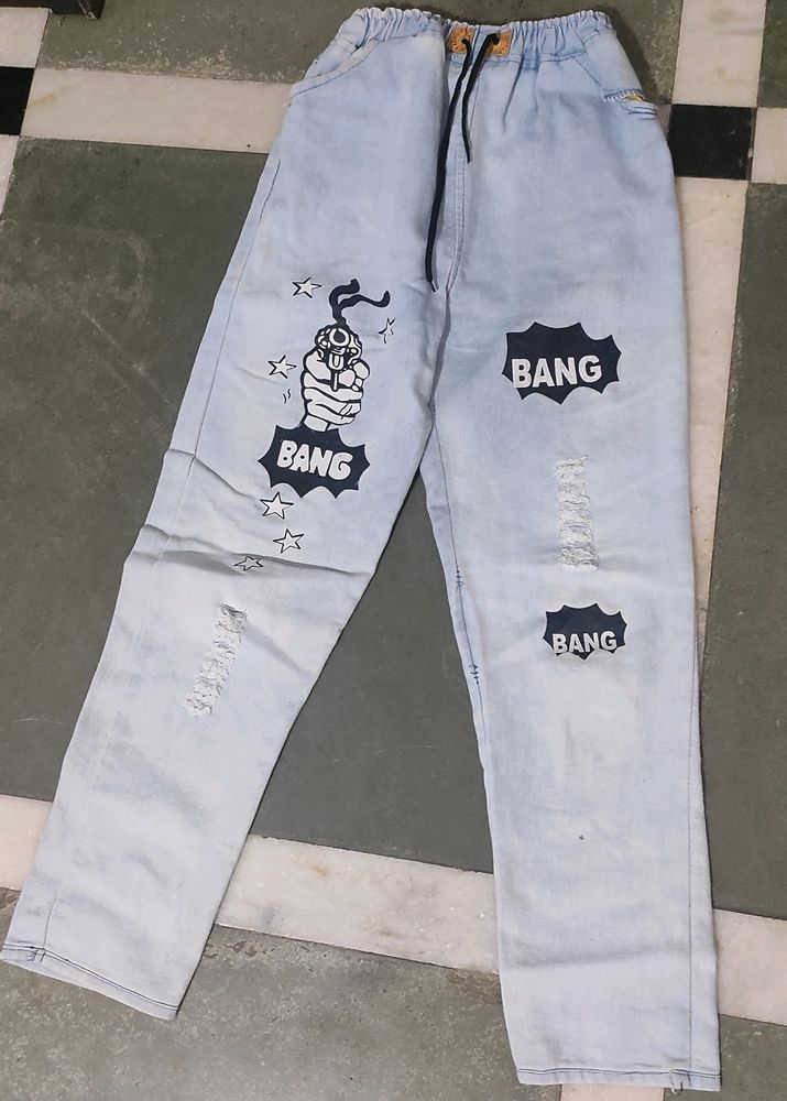 Beautiful Pattern Jeans For Women