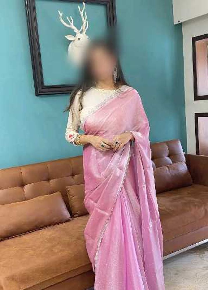 Elegant Pink zimmy chho saree