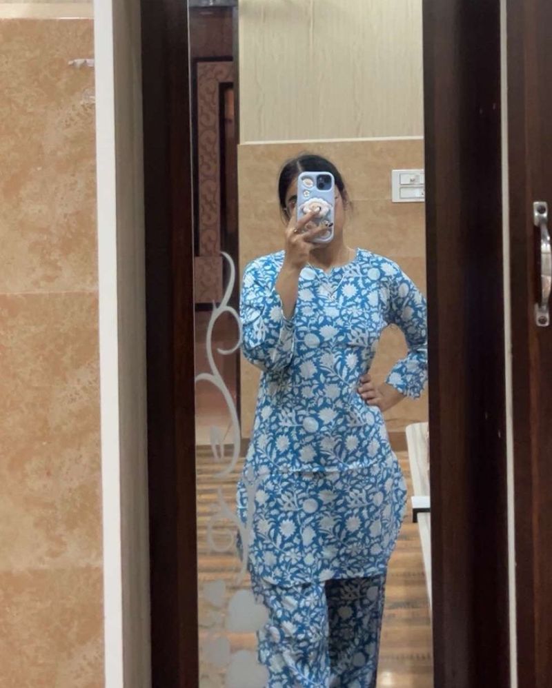Women Sky Blue Cooed Set