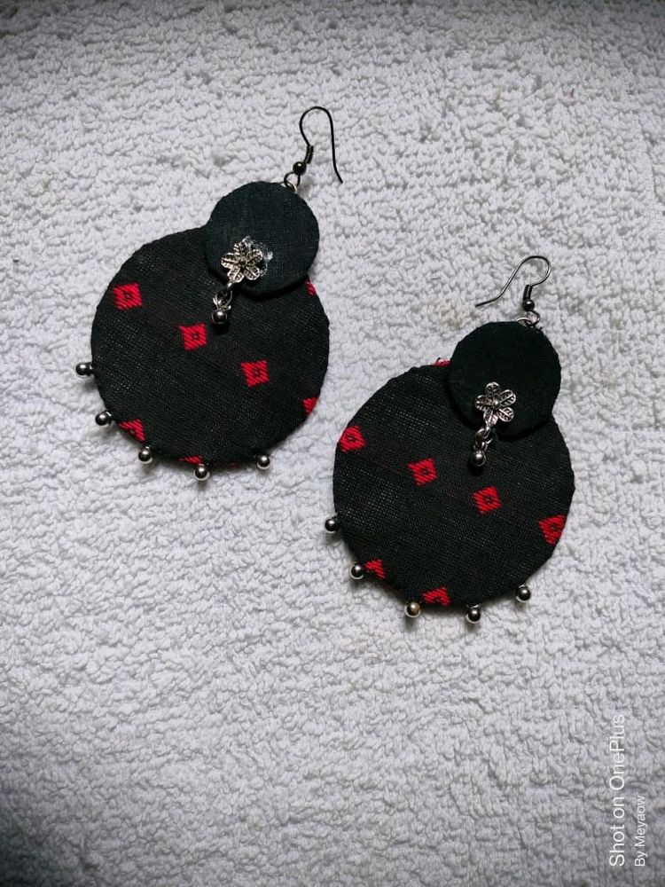 Handmade fabric earrings
