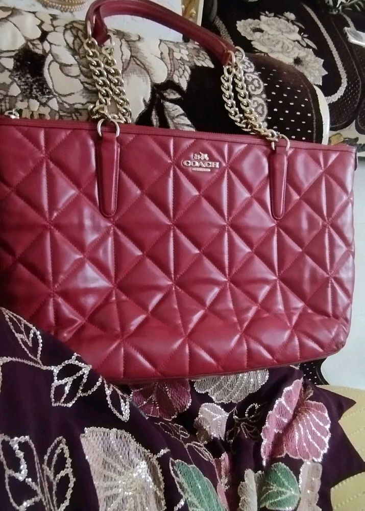 Coach Quilted Leather Tote OG