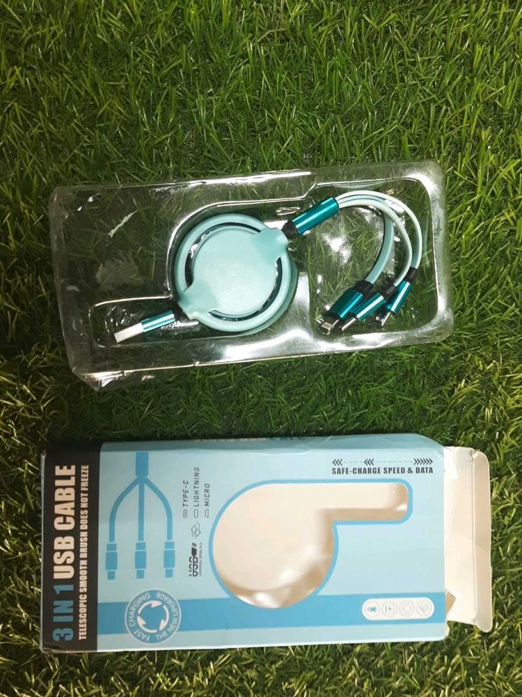 3 in 1 USB Cable 3a fast charging