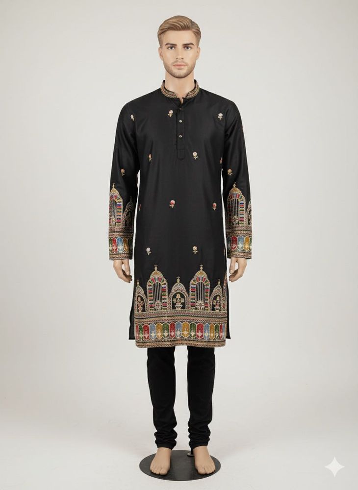 Elegant Black Kurta