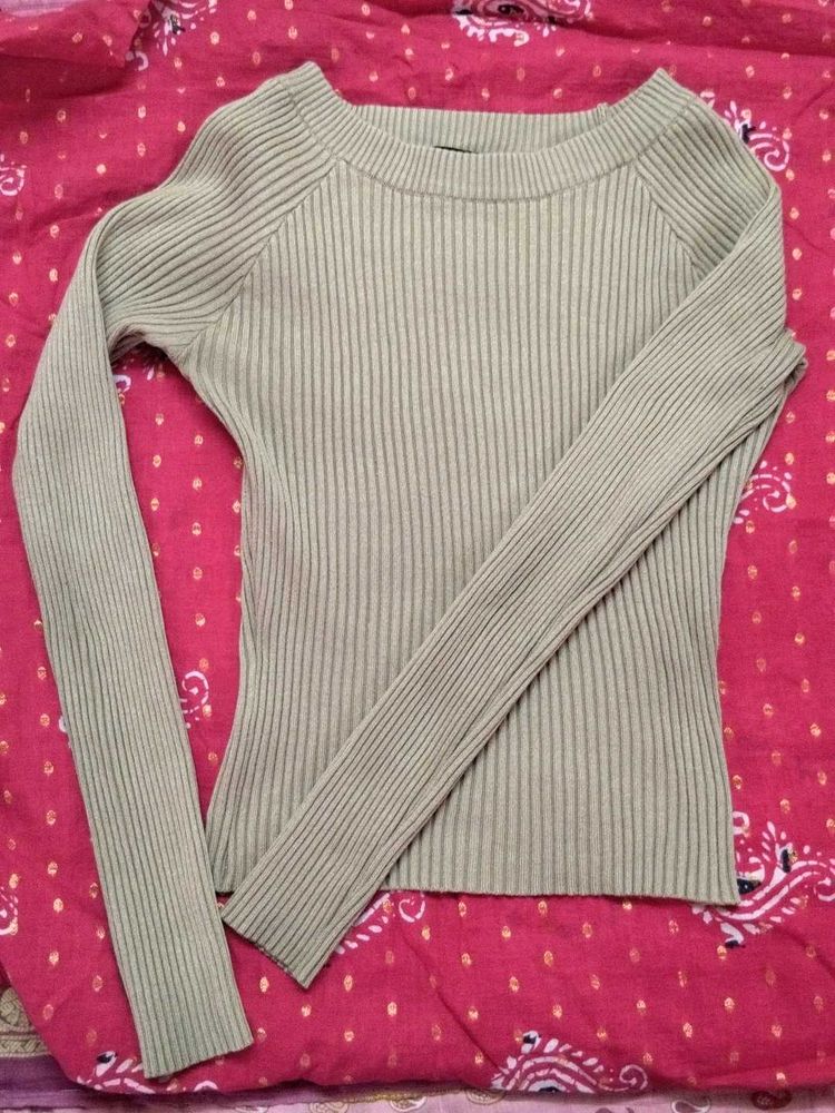 Ribbed Long Sleeve Top