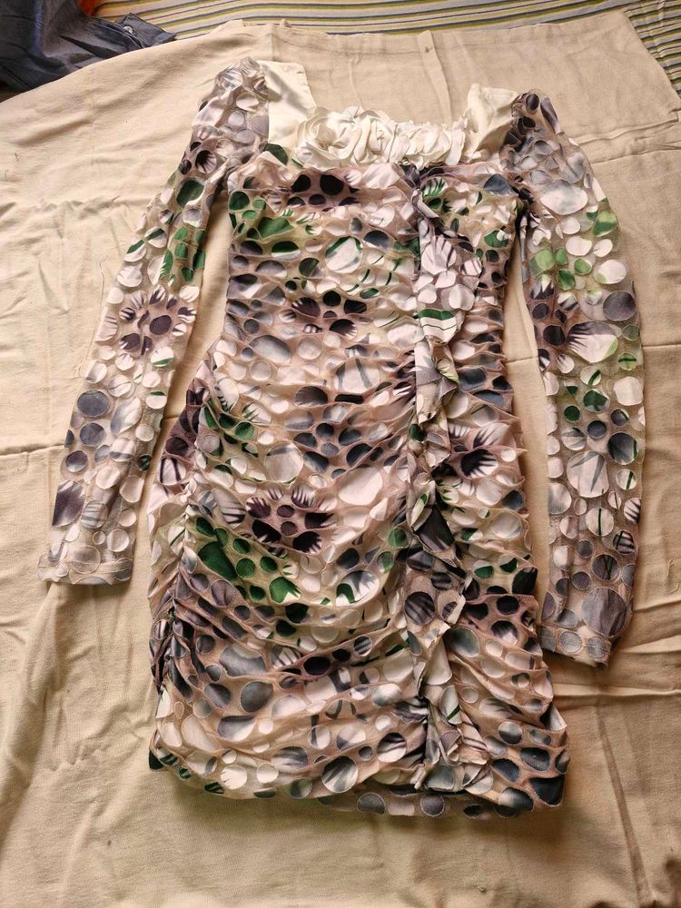 Unique Patterned Party Dress