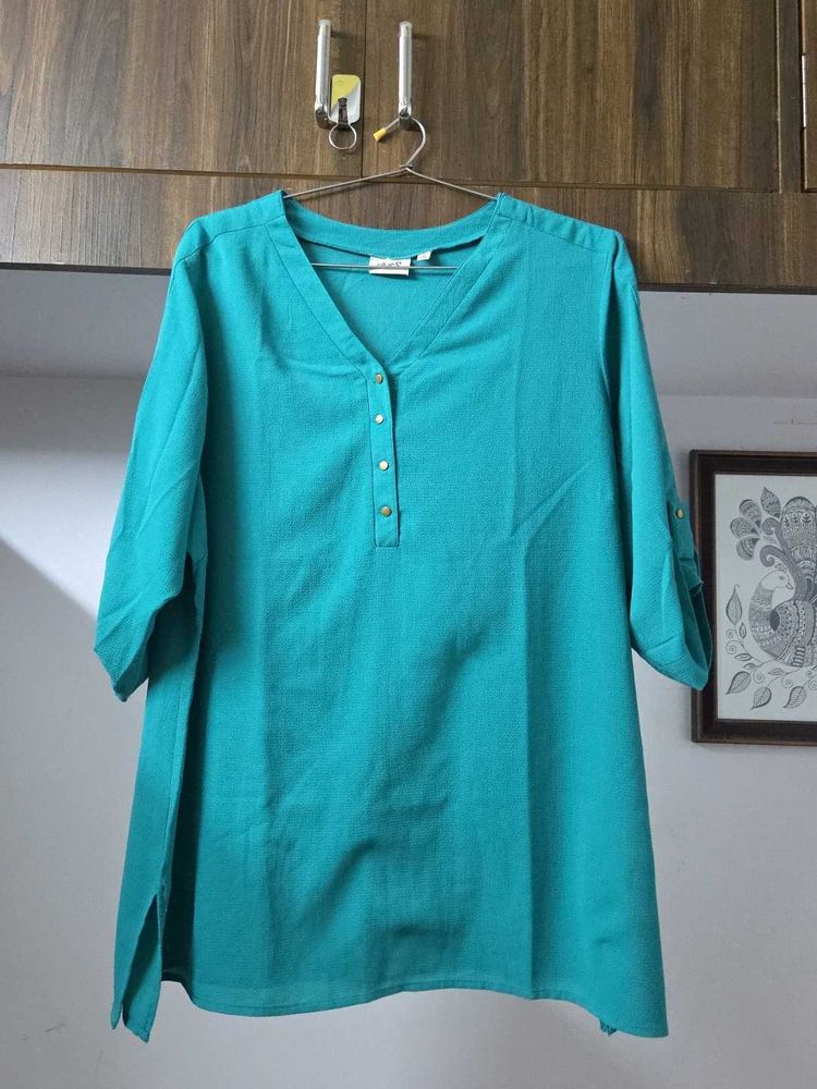 Teal Tunic Top