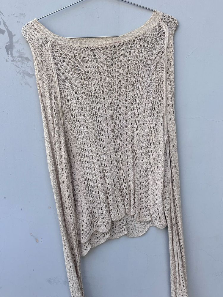 Crochet Knit Top