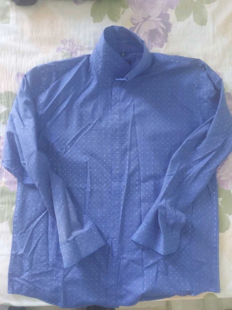 Blue Patterned Shirt