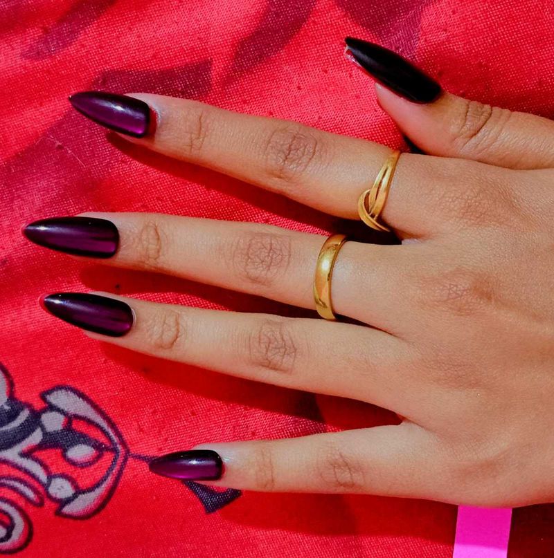 Purple Press-On Nails