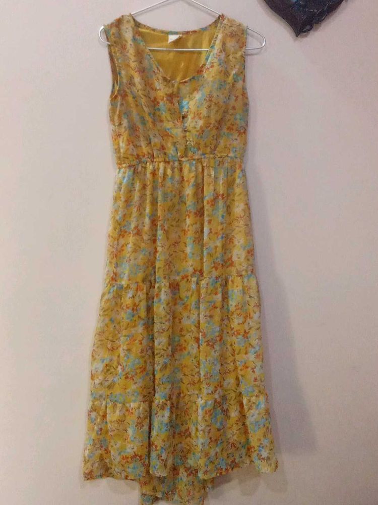 Floral Yellow Dress