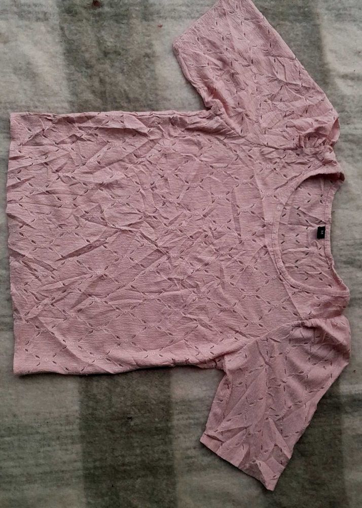 Pink Patterned Top  [ c5 ]