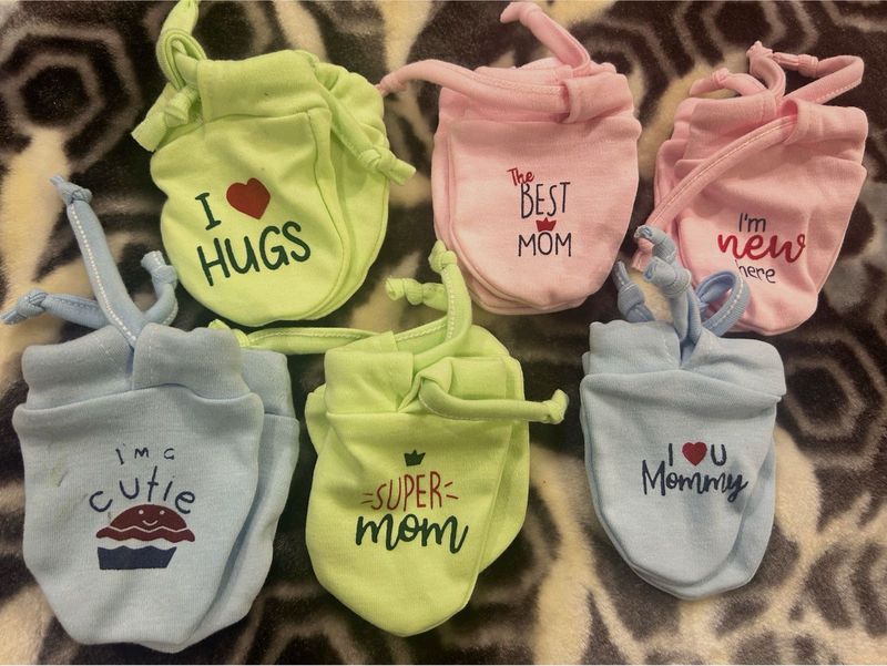 Baby Mittens - Set of Six