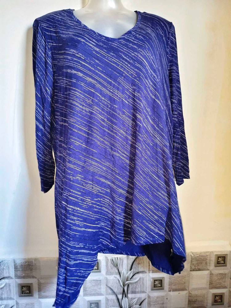 🎁Buy 1, Get 1 Free🎁Blue Tunic Top LARGE/ XL SIZE