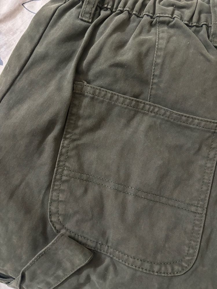 Olive Green Cargo Shorts