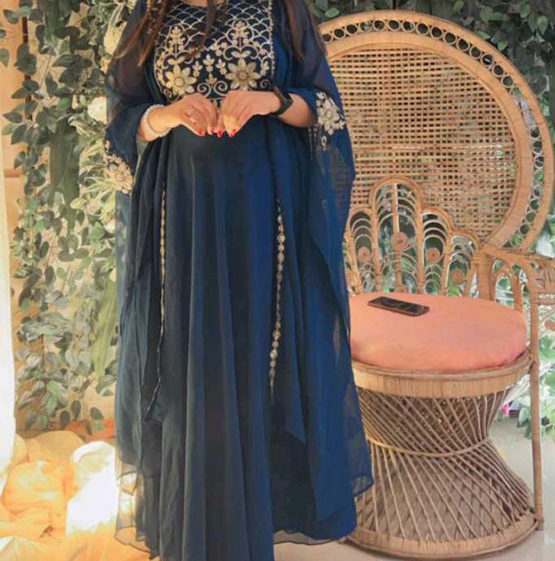 Navy Blue Gown