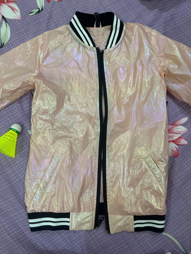 Holographic Bomber Jacket