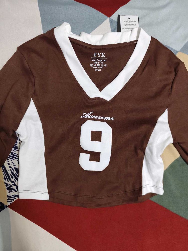FYK Brown Crop Top