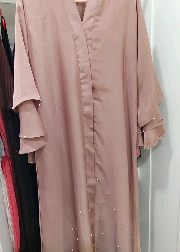 Elegant Pearl Embellished Abaya