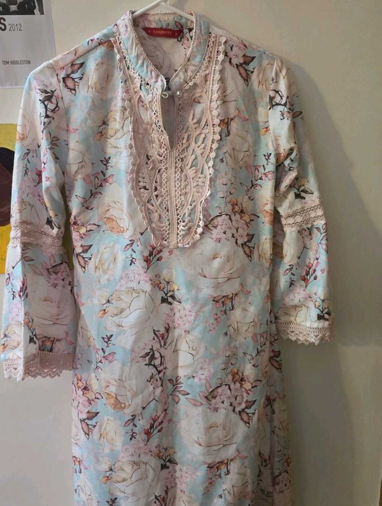 Floral Print Kurta