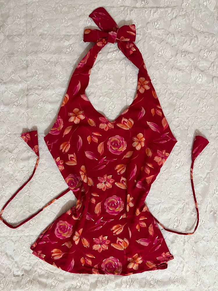 Valentine special Halter y2k top