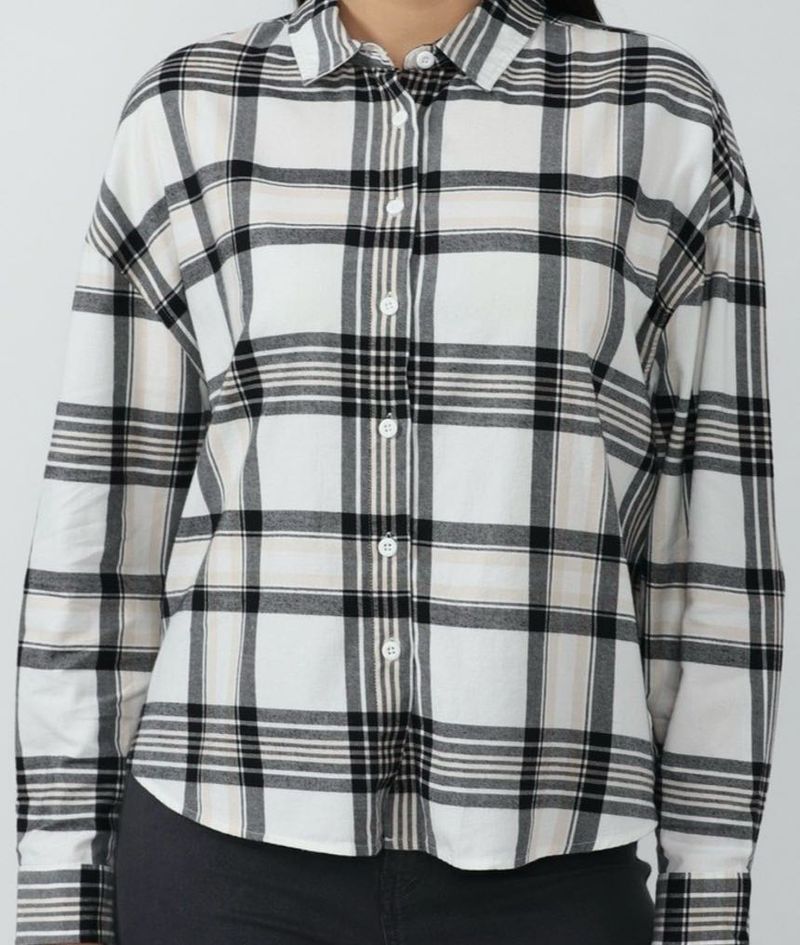 Allen Solly Checked Spread Collar  Shirt